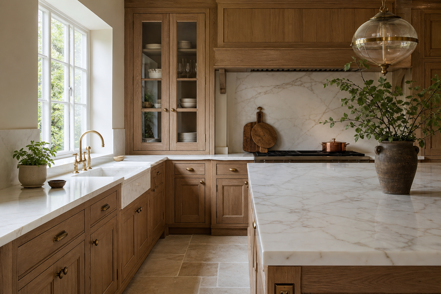 Bespoke kitchen with handmade cabinetry in a Hertfordshire home