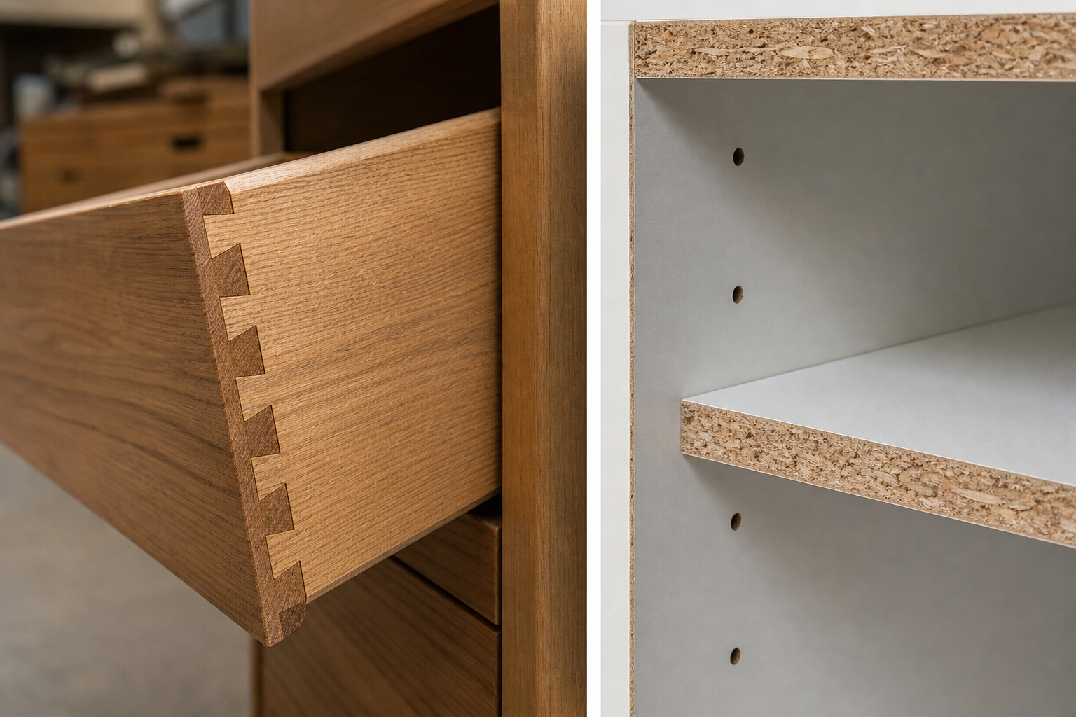 Handmade kitchen cabinetry crafted in a Hertfordshire workshop