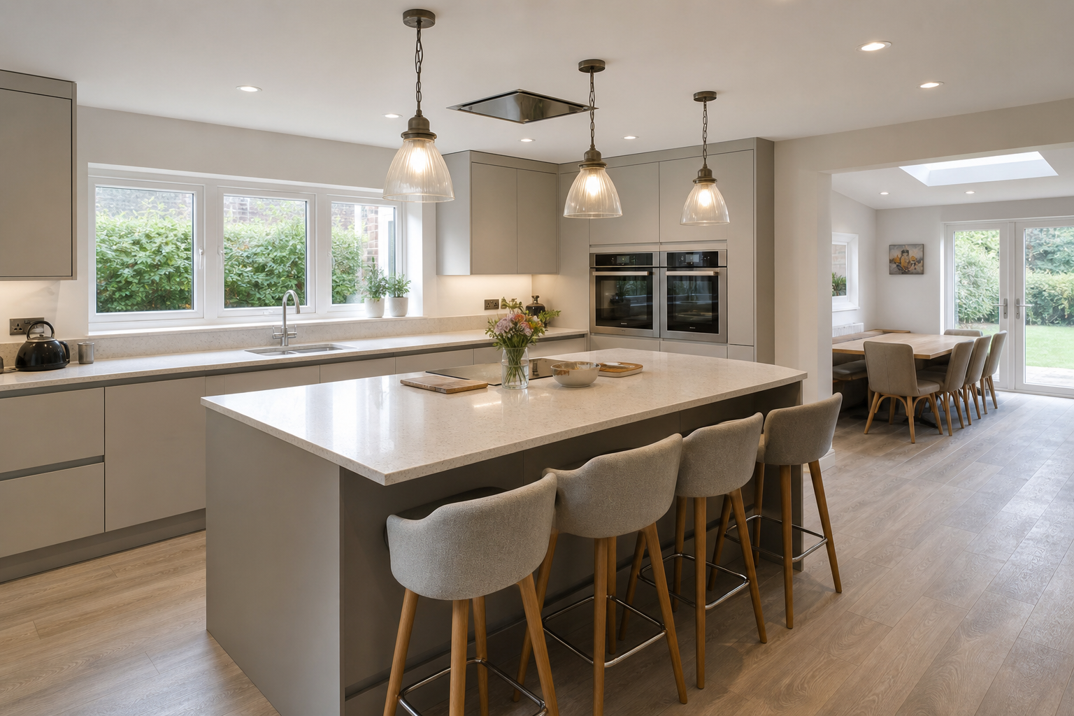Modern family kitchen in Watford, Hertfordshire
