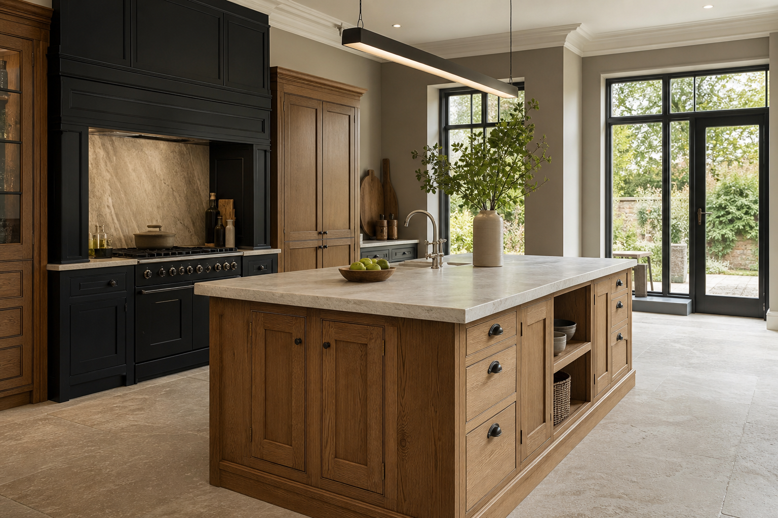 Bespoke kitchen design consultation in a Hertfordshire home